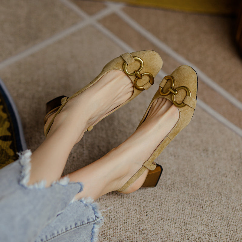 Allie Chain Slingback Heels Newgew