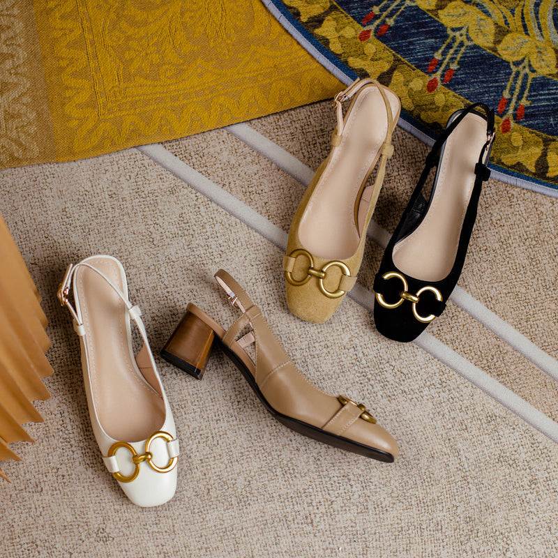 Allie Chain Slingback Heels Newgew