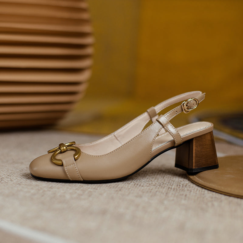 Allie Chain Slingback Heels Newgew