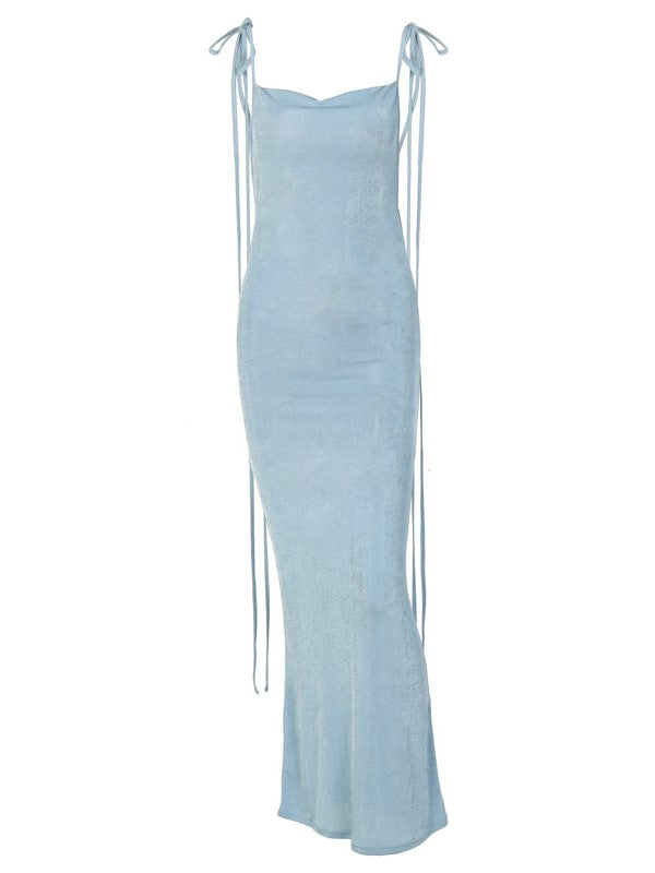 Lace Up Slim Dress
