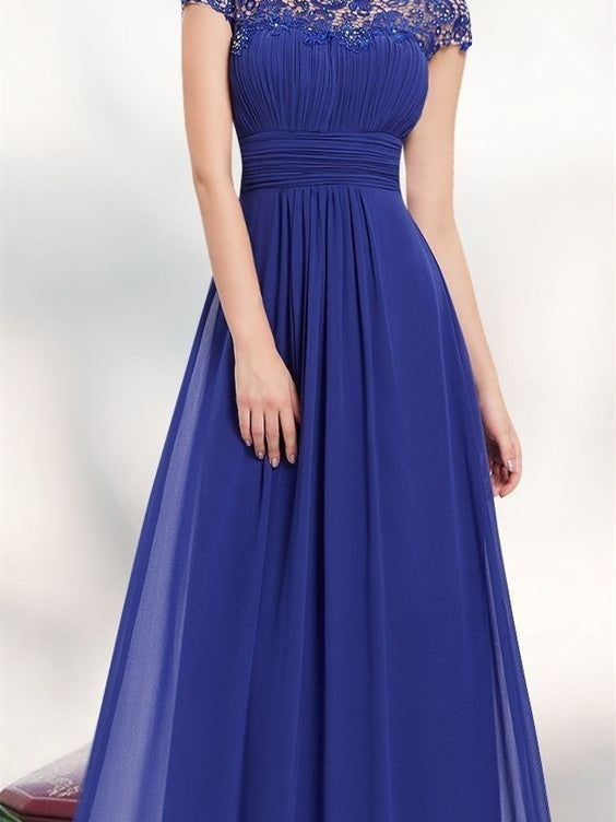 Elegantes Abendkleid aus Spitze, Brautjungfernkleid 