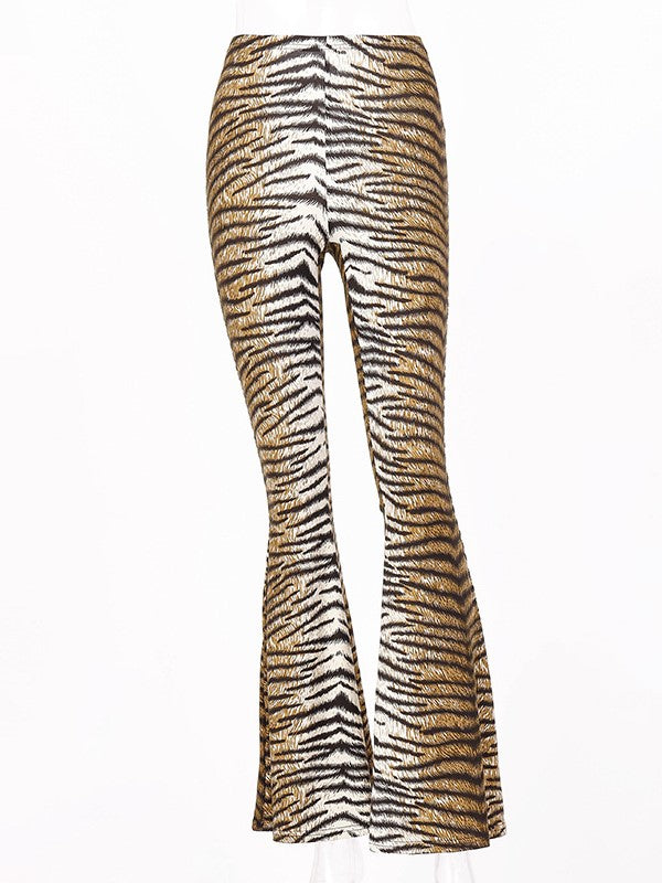 High Waist Leopard Horn Pants