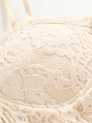 Bustier aus Spitze mit Bindeband hinten