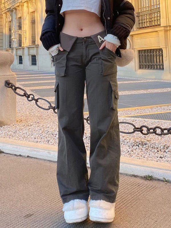 Versatile Casual Pants Straight Leg Pants