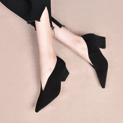 Rachael V Cut Heels Pumps Newgew