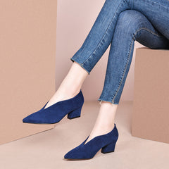 Rachael V Cut Heels Pumps Newgew