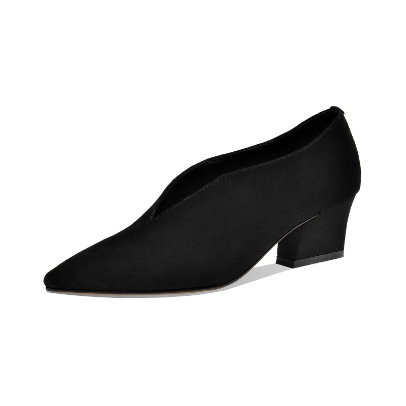 Rachael V Cut Heels Pumps Newgew