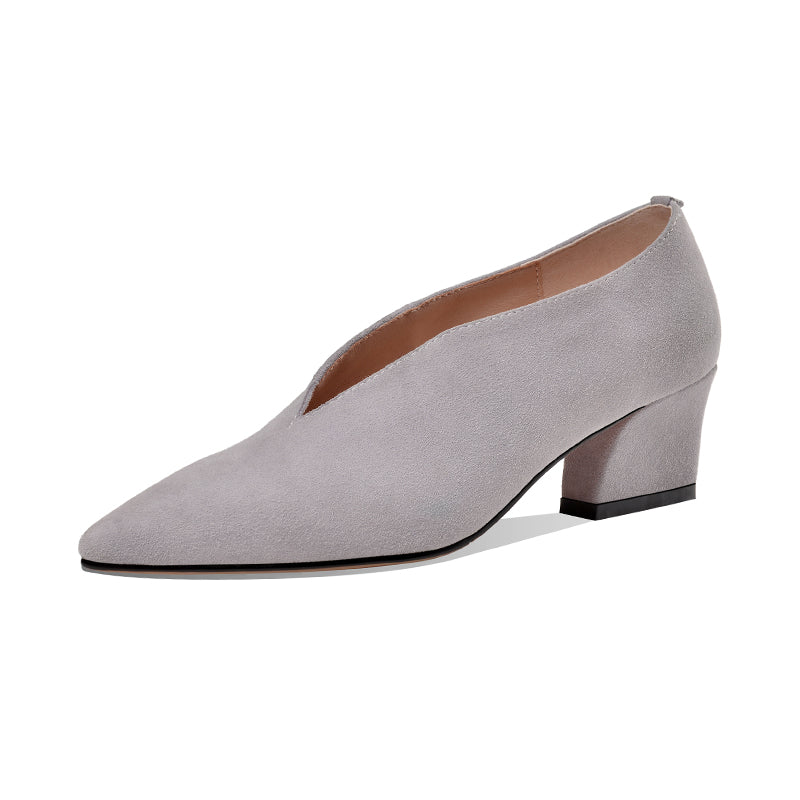 Rachael V Cut Heels Pumps Newgew