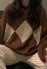 Vintage Argyle Pullover Pullover