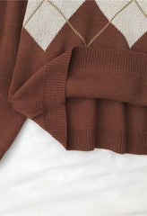 Vintage Argyle Pullover Pullover