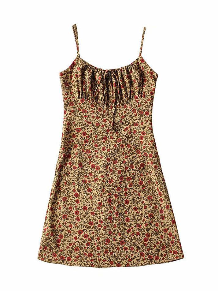 Vintage Floral Slip Mini Dress