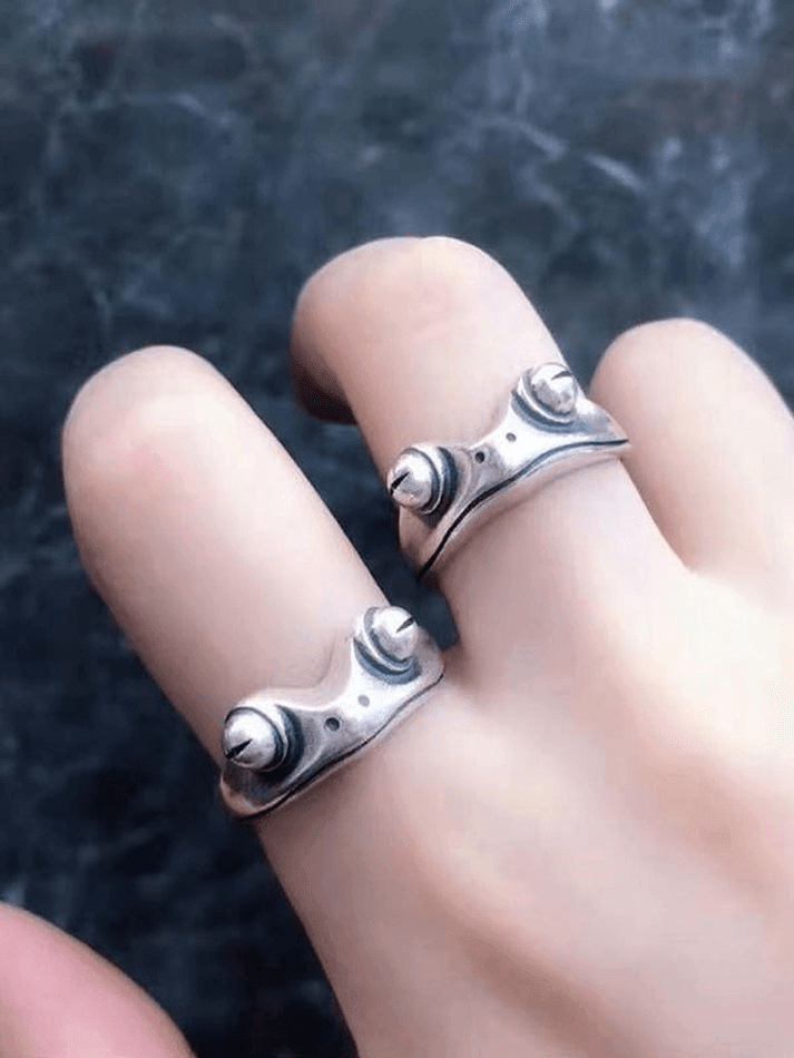 Manschettenring im Vintage-Frosch-Design