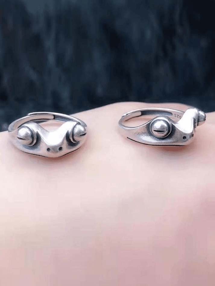 Manschettenring im Vintage-Frosch-Design