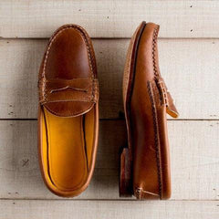 Vintage Slipper zum Hineinschlüpfen, niedriger Absatz, Pu-Leder-Loafer