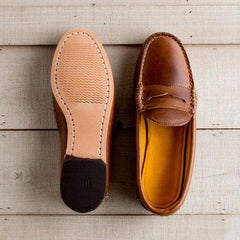 Vintage Slipper zum Hineinschlüpfen, niedriger Absatz, Pu-Leder-Loafer