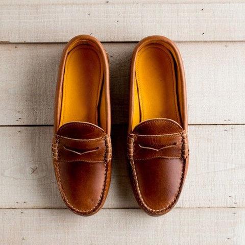 Vintage Slipper zum Hineinschlüpfen, niedriger Absatz, Pu-Leder-Loafer
