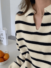 Vintage Gestreifter Pullover