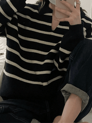 Vintage Gestreifter Pullover
