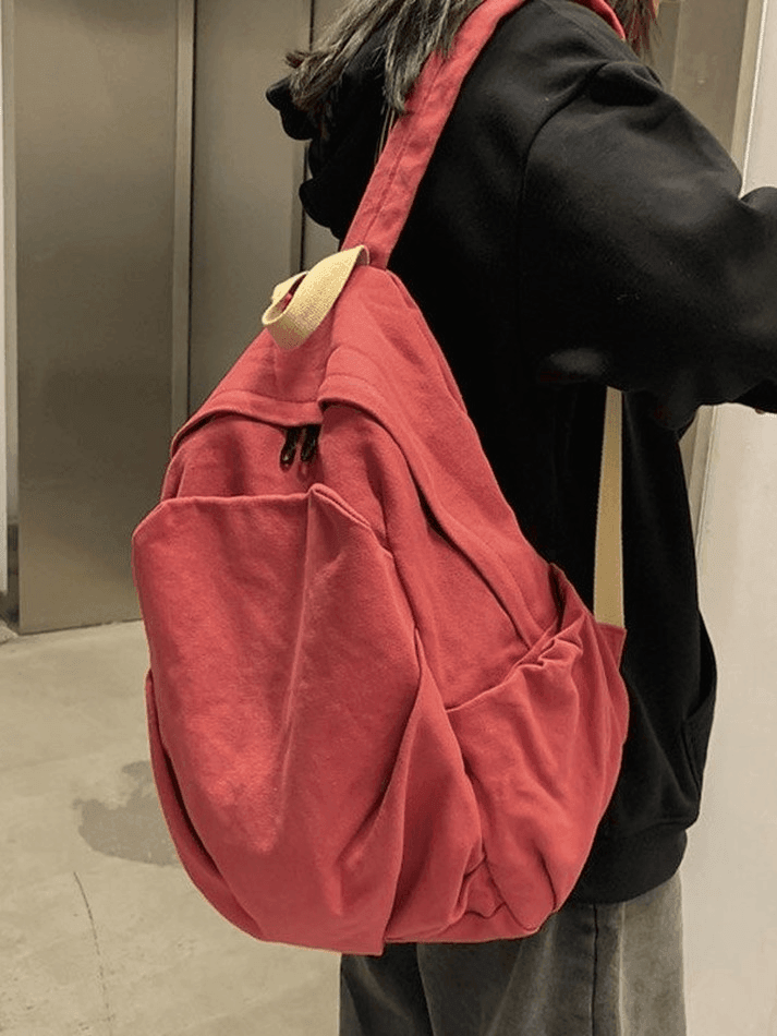 Vintage Wash College School Backpack