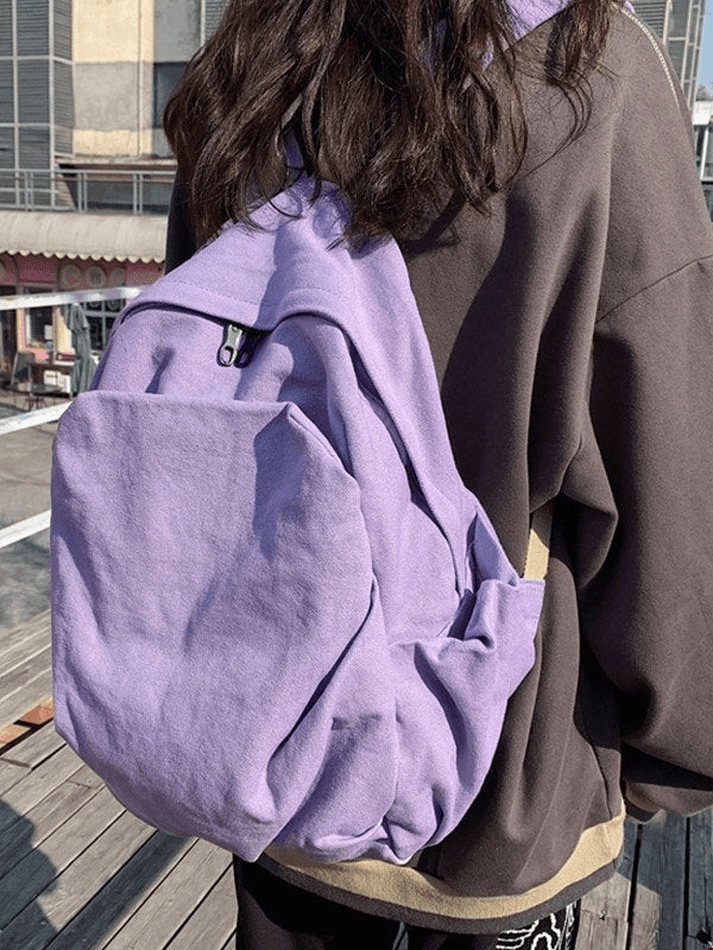 Vintage Wash College School Backpack