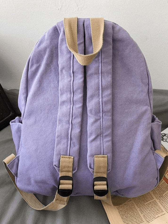 Vintage Wash College School Backpack