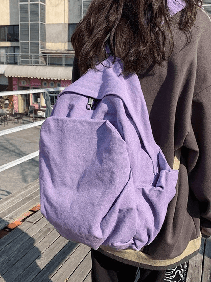 Vintage Wash College School Backpack