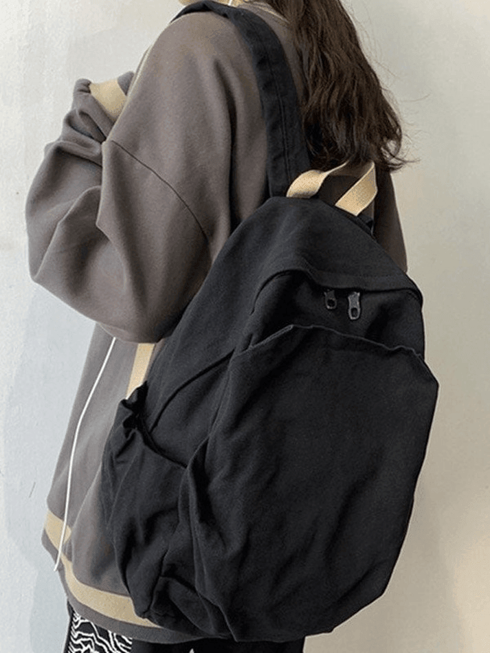 Vintage Wash College School Backpack