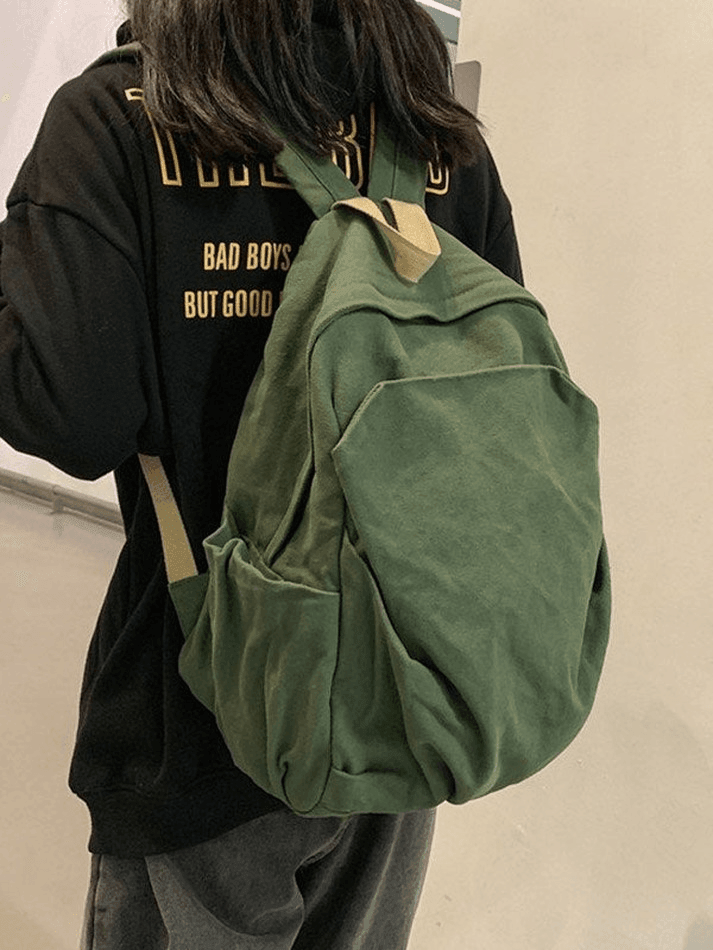 Vintage Wash College School Backpack