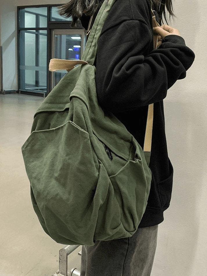 Vintage Wash College School Backpack