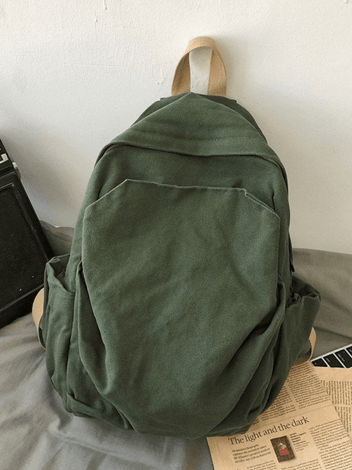 Vintage Wash College School Backpack