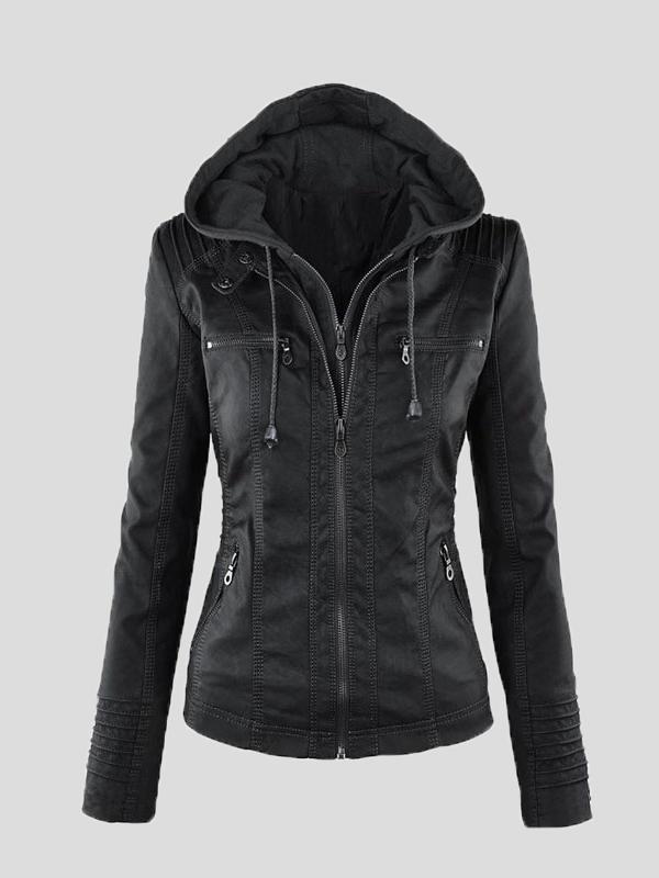 Women Jackets Faux Leather Jacket Ins Street
