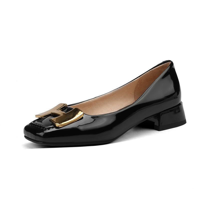 Ballerinas Dylan mit niedrigem Absatz und Metall