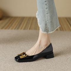 Ballerinas Dylan mit niedrigem Absatz und Metall