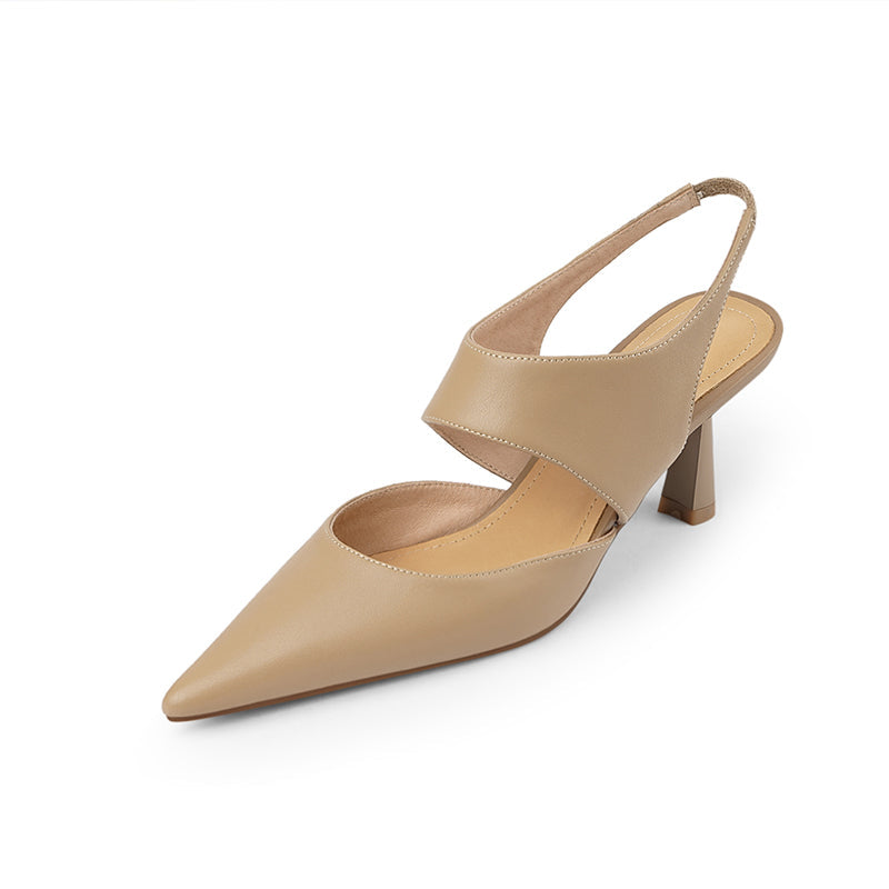 Fayth Nude Slingback Heels