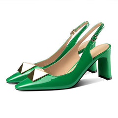 Divinity One Stud Slingback Heels