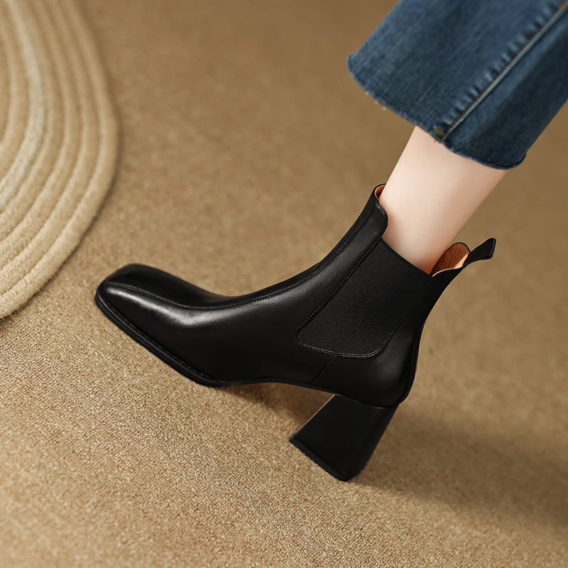 Ivory Slip on Boots Women newgew