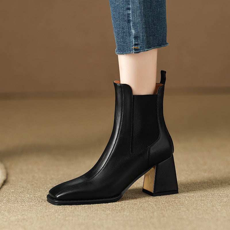 Ivory Slip on Boots Women newgew