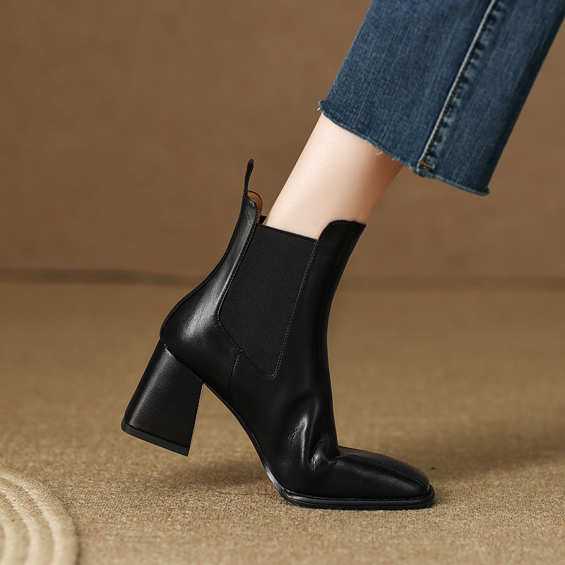 Ivory Slip on Boots Women newgew