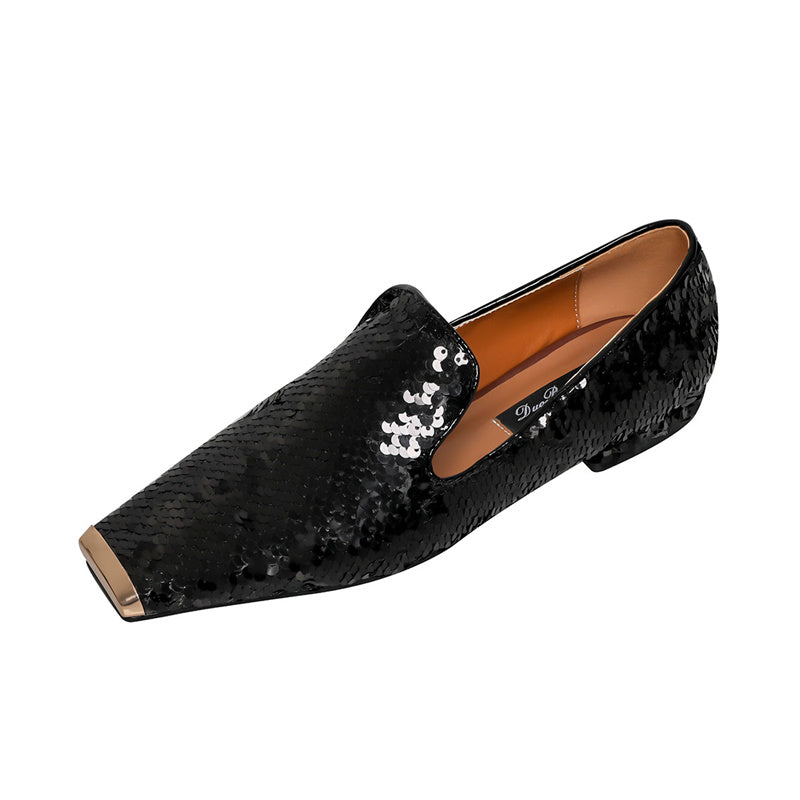 Hala – Schwarze Ballerinas mit Pailletten