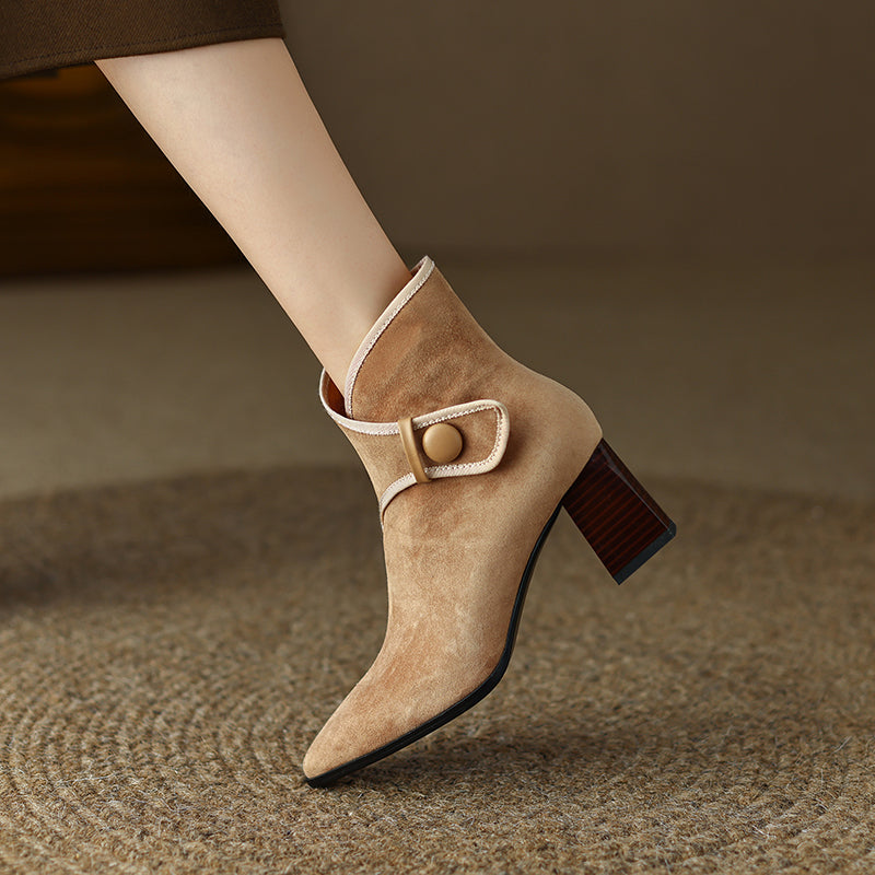 Harli Tan Heeled Boots Newgew