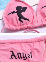 And Wacky Necktie Bikini Swimsuit