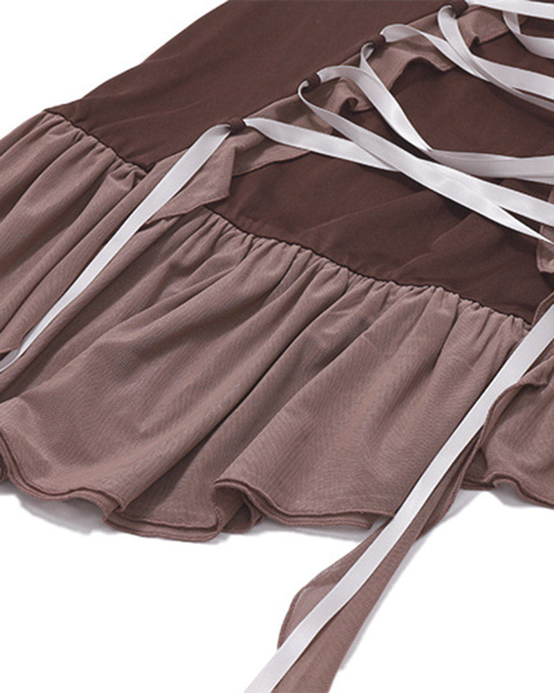 Lumenate Narchis – Netzkleid mit Schleife 