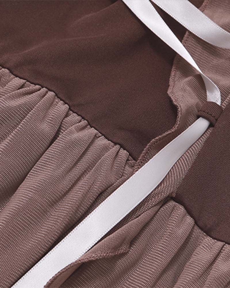 Lumenate Narchis – Netzkleid mit Schleife 