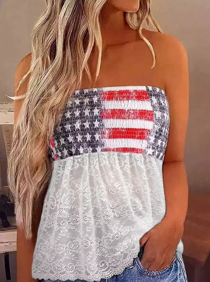 Bohemian Summer Beach Floral Wrap Tank